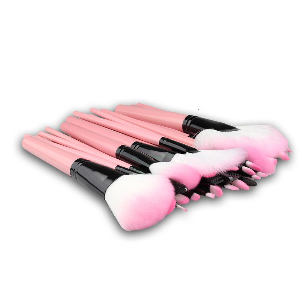 32pcs Portable Face Foundation Powder Eyeshadow Blusher Lip Make Up Beauty Brush Set Kit