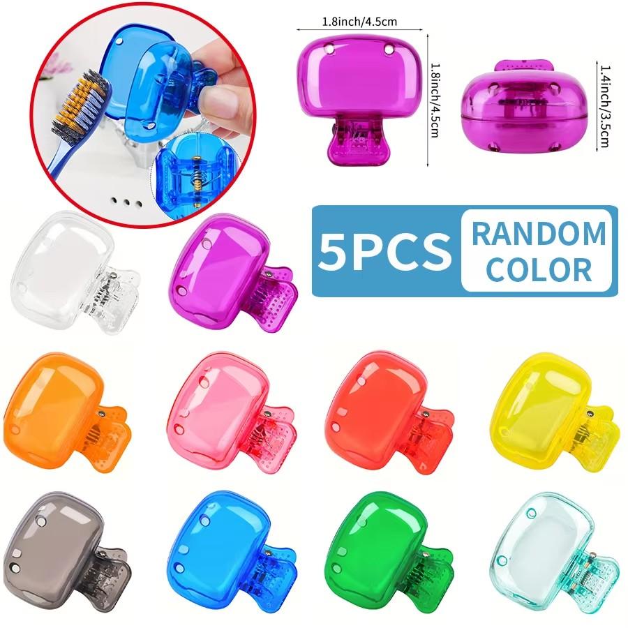 Travel Toothbrush Dust Protective Cap-Storage Box Portable Toothbrush Head Household Toothbrush Storage Clip-Portable