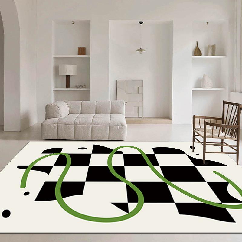 

Light Luxury Minimalist Area Rug – Large Non-Slip Living Room Carpet for Coffee Table, Bedroom Bedside Floor Mat 60*90cm