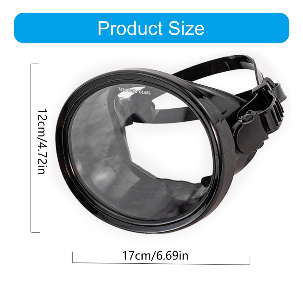 Oval Aquatics Diving Snorkel Mask | Scuba Snorkel Masks Goggles for Scuba Diving Snorkeling Freediving and Swimming