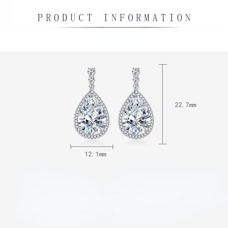 Sace Gems Classic Copper Alloy Zircon Earrings Ladies Jewelry Wedding Promise Party Gift