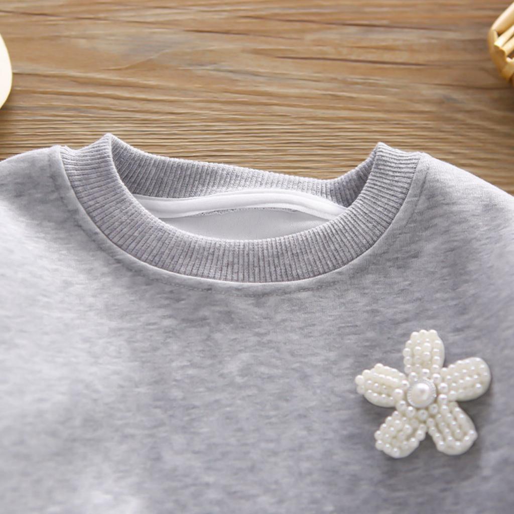 Kids Casual Long-Sleeve Set, Comfortable Daily Wear Outfits