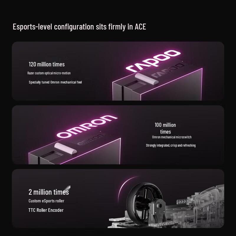 Rapoo VT3 Gen 2 Dual 8K Wireless/Wired Gaming Mouse