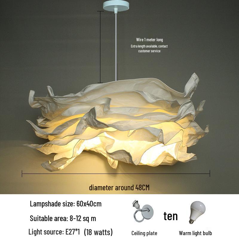 B&B Clothing Creative Cloud Lampshade - Nordic Pendant Light for Living Room, Restaurant, Bedroom, Study