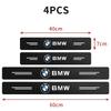 XUREI1 E46 B3 For BMW 4Pcs Carbon Fiber Car Door Threshold Plate Stickers For BMW M M3 M5 F10 F30 F20 E28 E30 E34 E36 E39 E46 E91 Perfo
