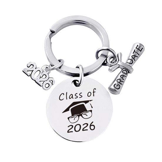 Keychain Pendant Class of 2026 Durable Stainless Steel Keepsake Nursing Law Students Keychain