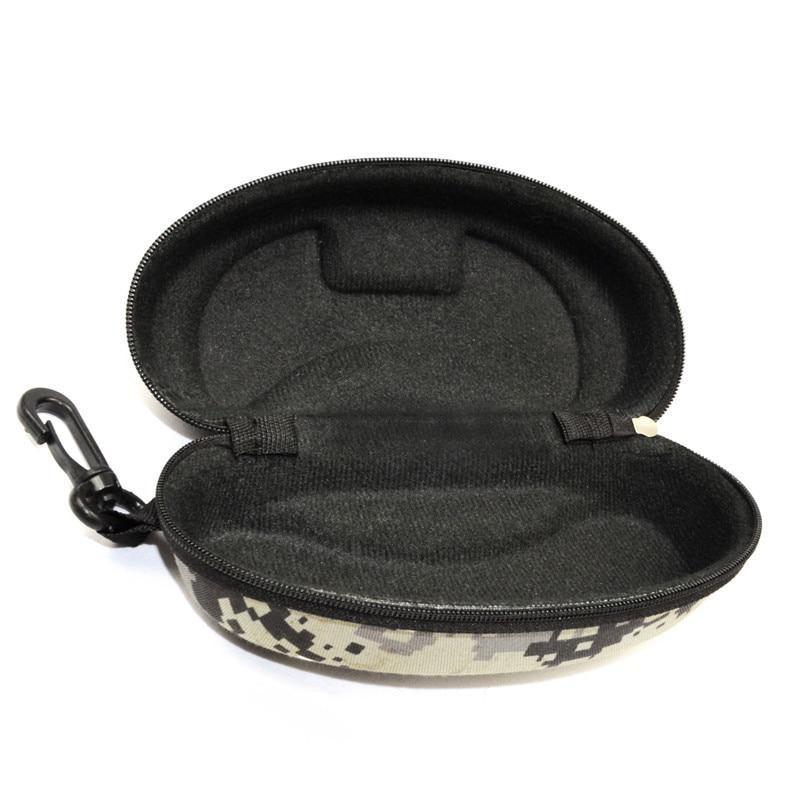 1Pc Camouflage Spectacle Case Sunglasses Case Zipper Spectacle Case Compressive Soft Package Sheet Spectacle Case