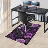 1PC Purple Roses Butterfly Non-Slip Floor carpet, Office, family, bedroom, Studio - Large Area Rug, Vibrant Colors-C0463