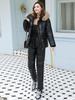 2023 Women's Winter Korean Style Down Cotton Two-Piece Set: Thickened Jacket & Outerwear
