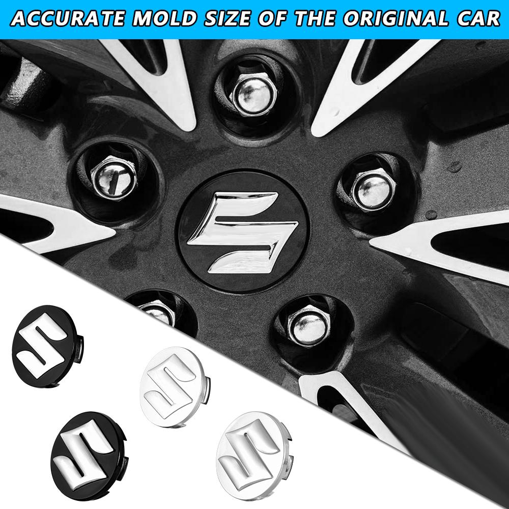 4PCS 54mm 58mm Car Badge Wheel Center Cap Hub Cover Replacement For Suzuki Grand Vitara Baleno GSX SX4 Swift Jimmy Alto Samurai
