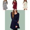 Stylish Women's Knitted Sweater Jumper Mini Dress For Cozy Winter And Autumn Wear