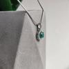 Серебряная подвеска с агатом 1.017ct, фианитами (2208235)