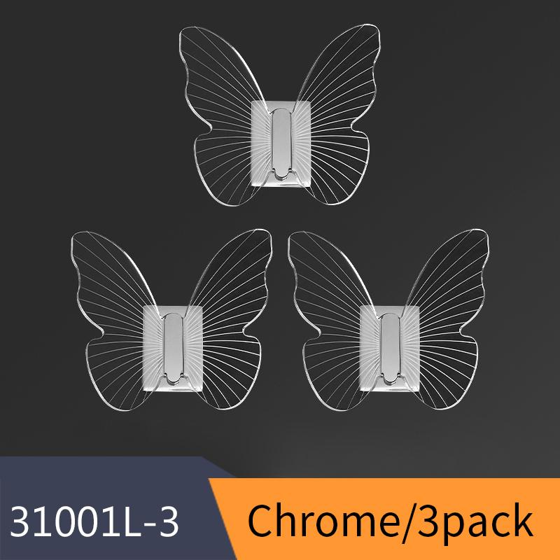 Robe Hooks Acrylic+Aluminum Alloy Towel Hanger Hooks For Clothes Coat Hat Bag Hooks Wall Mount Bathroom Accessories Door 31001