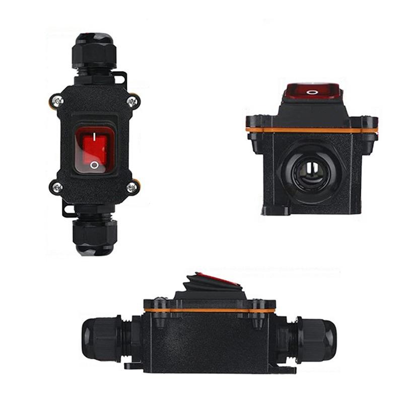 Waterproof Inline Switch Ip67 Waterproof Inline Switch 12-24V/220V Dc 25A High Current Power Waterproof Switch
