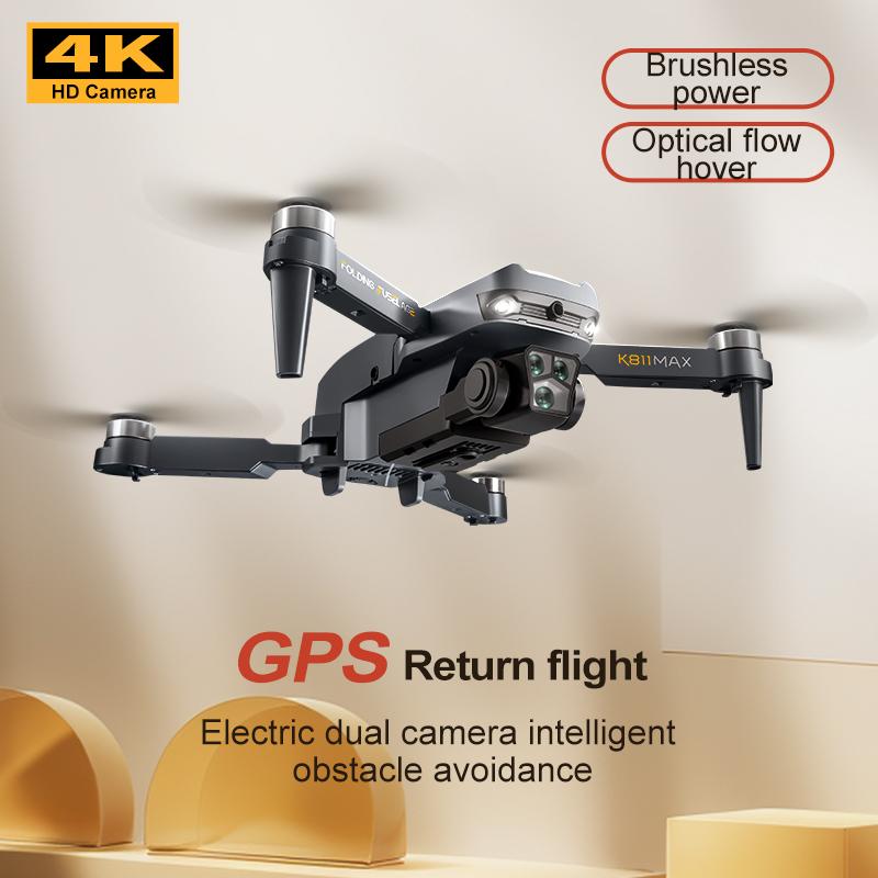 New K811 Max GPS Drone 5G Professional 8K HD Aerial Photography Dual-Camera 360° Intelligent Obstacle Avoidance  Drone with Screen Brushless UAV Toy