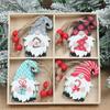 Christmas Wooden Pendant Navidad Natal Noel Tree Faceless Doll Hanging Ornament Christmas Decoration For Home 2026 New Year 2026