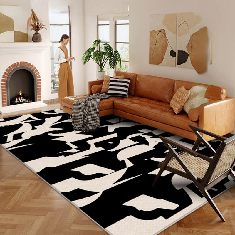 

Retro American Carpets for Living Room Decoration Rugs for Bedroom Decor Soft Carpet Non-slip Area Rug Home Short Pile Floor Mat 80x120cm