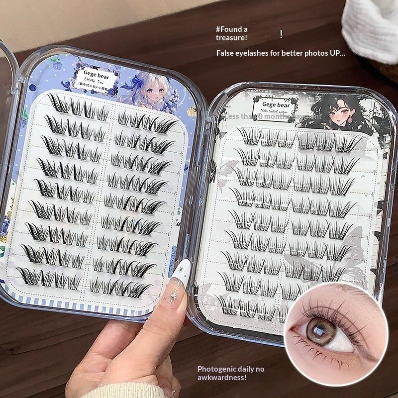 DIY řasy bez lepidla s tenkými stonky, měkké, přirozené, pro začátečníky, denní líčení, kosmetika, samolepicí umělé řasy