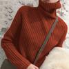 Turtleneck Sweater Women's Thickened Bottoming Sweater Autumn and Winter New Women's Long-sleeved Knitted Sweater Slim-fitting Foreign-style Bottoming