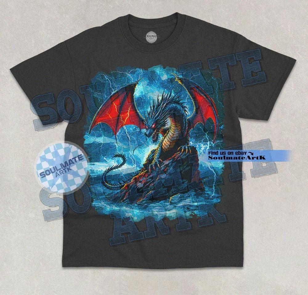 Fantasy Dragon T-Shirt Epic Mythical Creature Dragon Lover Graphic Unisex Shirt S