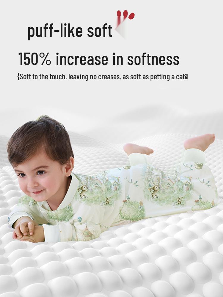 Bamboo Cotton Baby Sleeping Bag Pajamas: Breathable, Antibacterial, Anti-Kick Design for Children