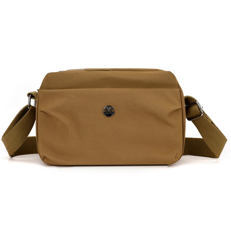 Stylish and versatile women's messenger bag trendy and casual multi-compartment nylon bag lightweight and simple shoulder small square bag