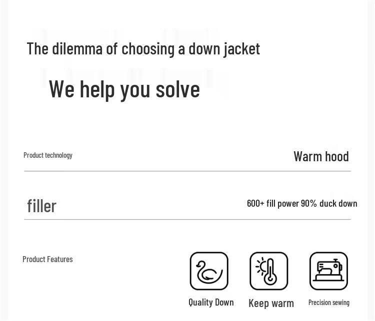 SNOWFLYING Short Collarless Down Jacket