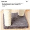 3-Layers Cats Toys Scratching Post Sisal Rope Three Pillars For Kitten Grind Claw Cat Climbing Frame Posts Pet Furniture