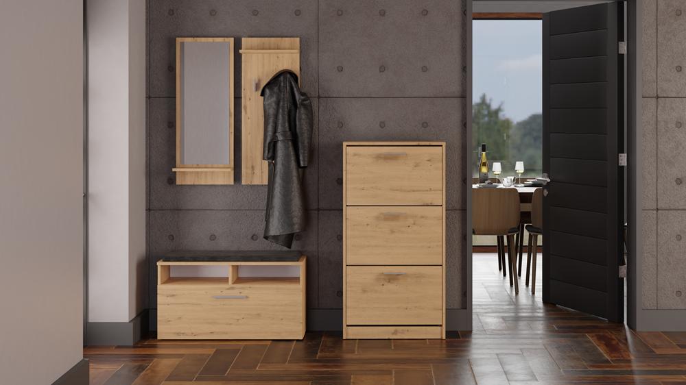 Shoe Cabinet Paula Chest Of Drawers Oak Artisan