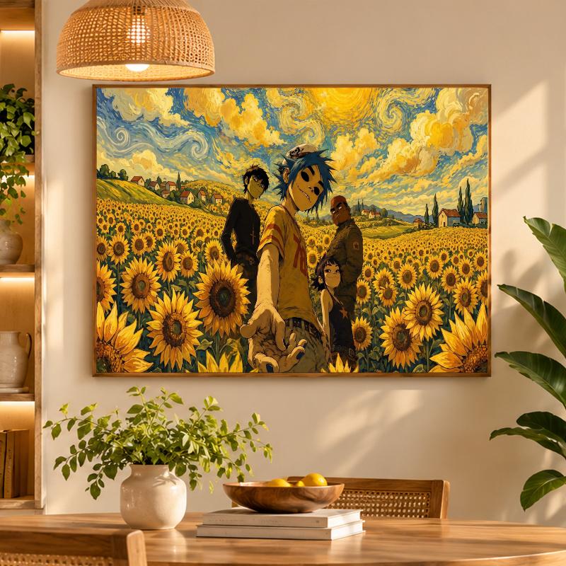 5D Diamond Painting Gorillaz DIY Full Drill Diamond Art Kit Home Decoration