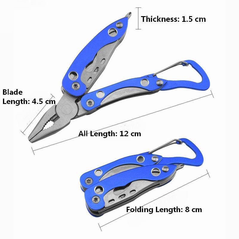 Camping Folding Multitool Plier Bottle Opener Plier Keychain Knife Screwdriver Outdoor EDC Tool