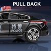 Scale 1:32 M8 Police Car Model Toy Metal Diecast Pull Back 110 Simulation Vehicle Models Doors Opened Boys Collection Gifts