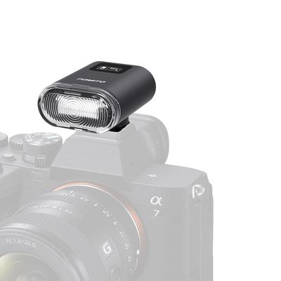FOMITO Μικρό Φλας Κάμερας Speedlight GN12 Στροβοσκοπικό Φλας Speedlight με Καθολική Βάση Μονής Επαφής Standard Hot Shoe (Μαύρο - 5cm)