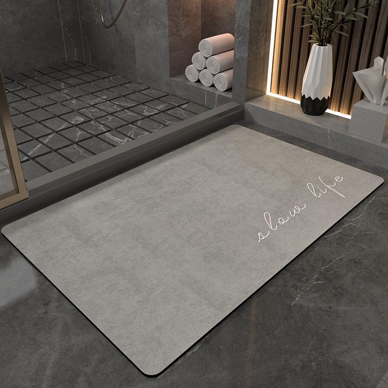 Diatom Mud Floor Mat Dirt-resistant Bathroom Floor Mat High-end Quick-drying Water-absorbing Pad Bathroom Anti-slip Pad Easy-to-maintenance Foot Mat