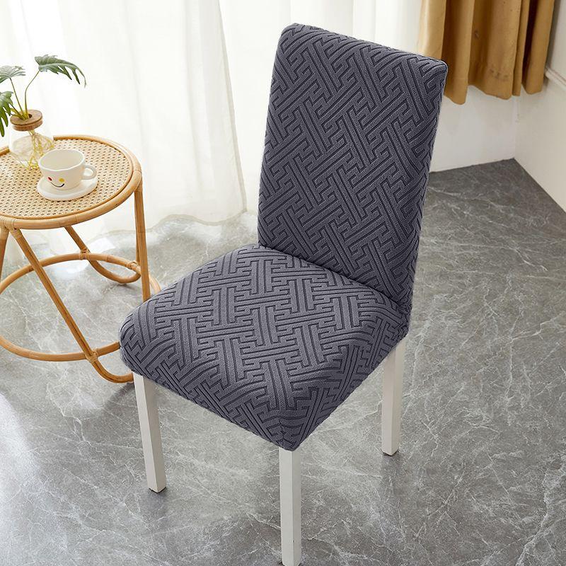 Jacquard Dining Chair Cover Stretch Anti-dirty Chair Covers Home Decor Kitchen Seat Slipcover for Banquet Party Wedding