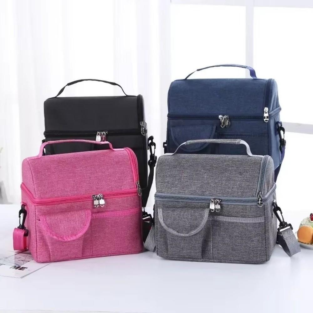 Thermal Lunch Bag Waterproof Cooler Pack Portable Mommy Bag  Office