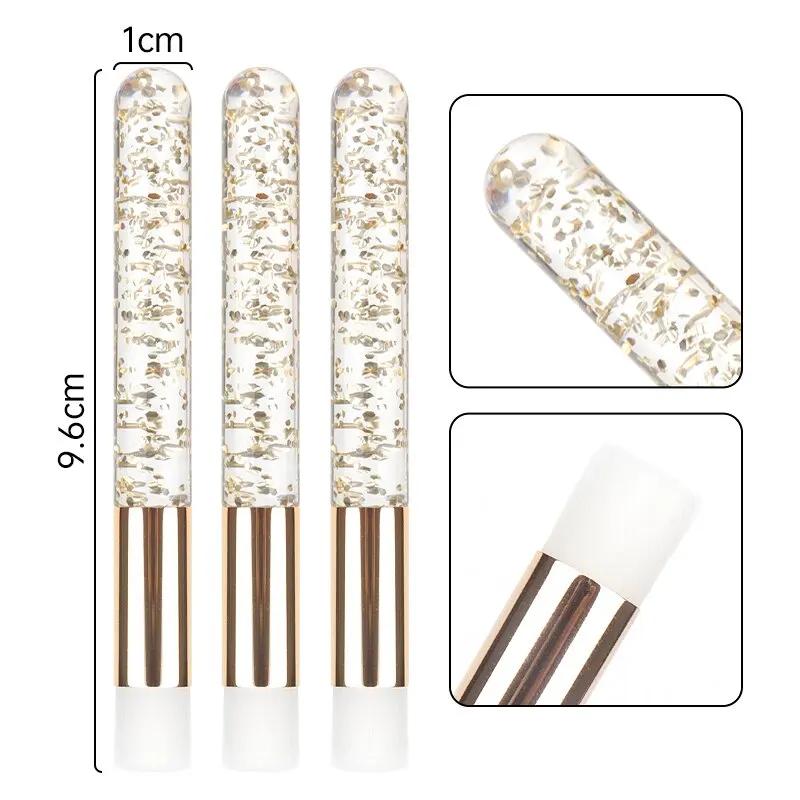 Wholesale  Crystal Eyelash Cleaning Brushes For Eyelash Extensions Nose Blackhead Cleansing Brushes Lash Comb Makeup Tools