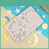 And Moon Star Silicone Mold For Chocolate Fondant Cake Resin And Baking Decorations