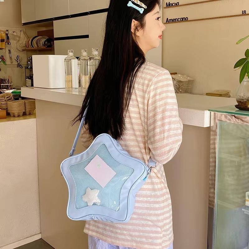 Kawaii Crossbody Purse Japanese Style Minimalist Cute Aesthetic Shoulder Bag for Students Street Fashion Ita Bags Handbags bolso