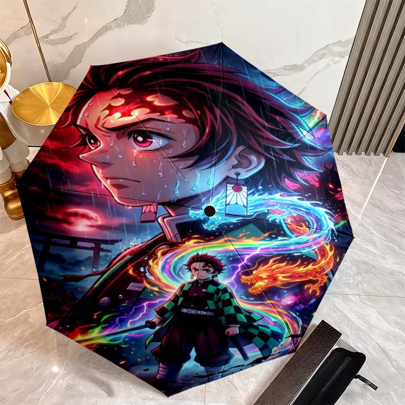 Japanese-style Cartoon Demon Slayer Kamado Tanjiro & Kamado Nezuko Umbrella Including Home Travel and Outdoor Activities Multi Functional Umbrella 27