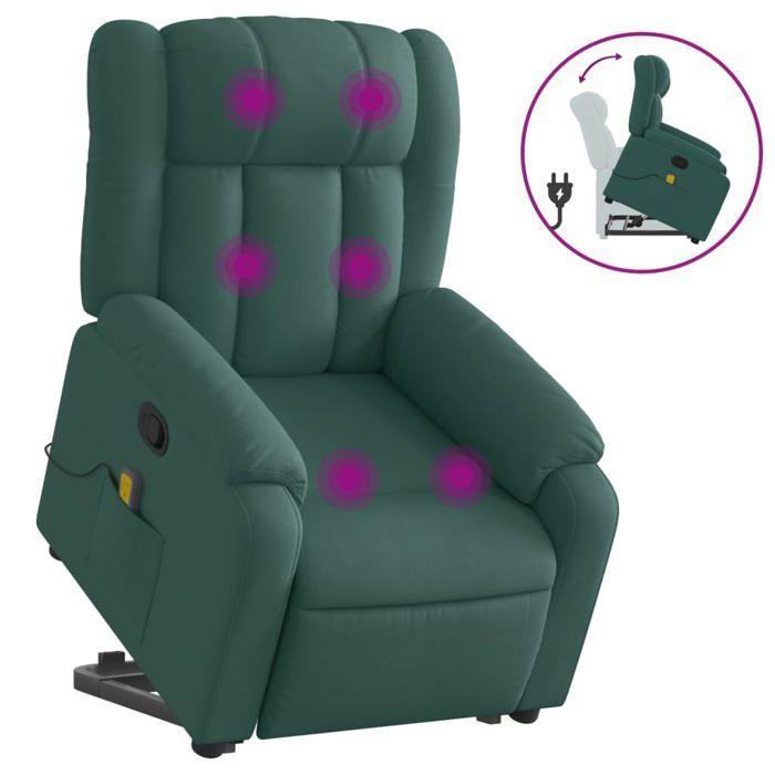 VidaXL Reclining Massage Armchair, Relaxation Chair with Backrest, Seat with Armrests, TV Armchair for Living Room 3205334