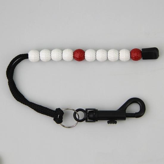 Pro Golf Plastic Bead Counter Strokes Score Count Training Scorer with Clip