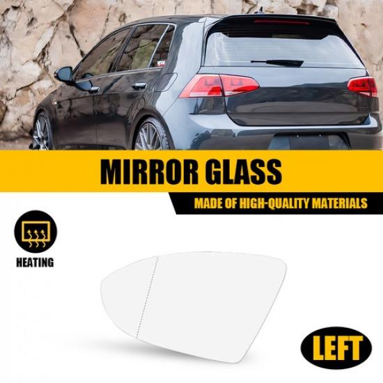 Mirror Glass Heated Backing Plate Left Right For Volkswagen Golf Alltrack 17-19