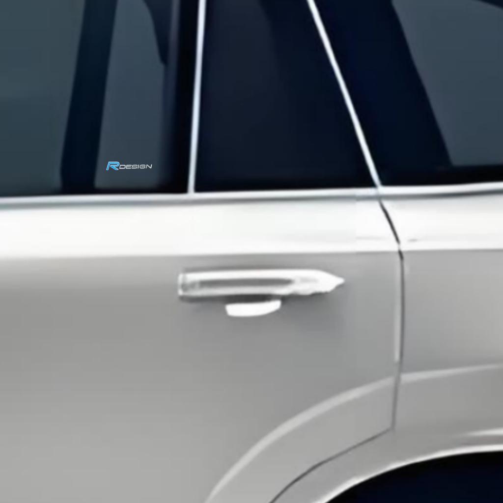 2Pcs Aluminum Car Central Control Emblem, Car Door Inner Wrist Sticker, Car Door Window Badge for XC90 XC70 XC60 XC40 V90 V60 V50 V40 S60 S90 S80 C30