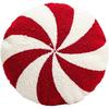 Candy Cane Pillow, Christmas Candy Throw Pillow Xmas Red Spiral Lollipop Pillow Cute Sweet Shaped Decorations for Bedroom, Living Room, Winter Home