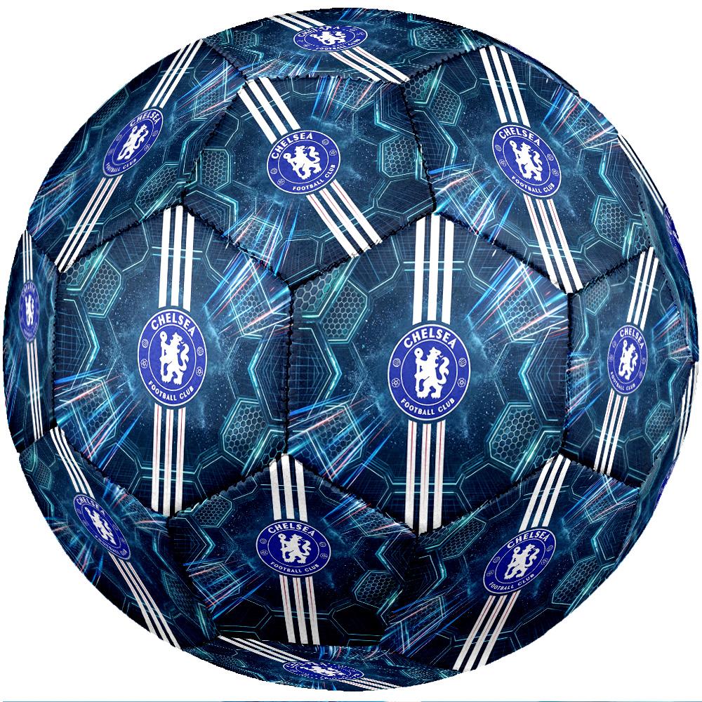 Chelsea FC Theme Soccer Ball Size 5 Soccer Ball Soft Touch Professional Training Football for Outdoor Sports