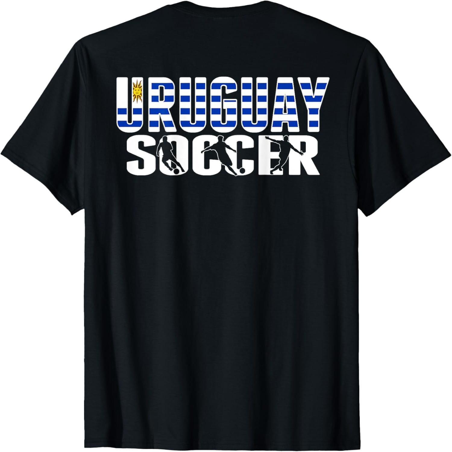 Uruguay Soccer Lovers Jersey Uruguayan Flag Football Players T-Shirt S