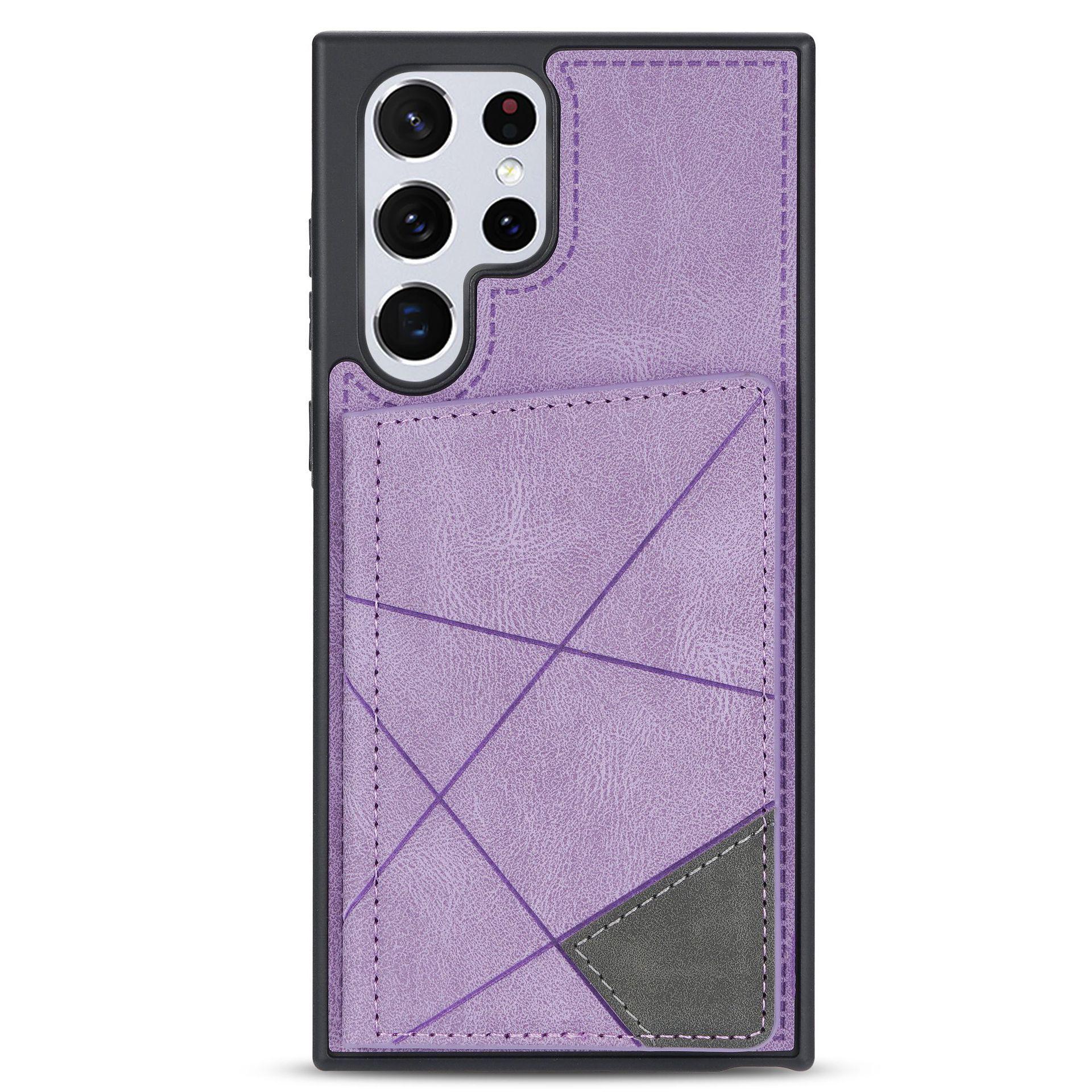 

Drop-Proof Multifunctional Phone Case for Samsung S23/S22 Ultra/A54/A53 S21 Plus фиолетовый