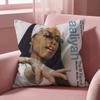 Singer A-Aaliyah Cushion Cover Multi-Scene Pillow Cover for Home & Car - Reversible, Soft & Durable for Daily Use