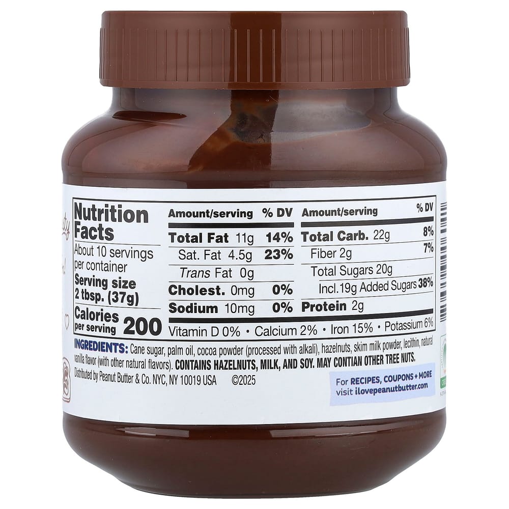 Peanut Butter & Co. Dark Chocolate Hazelnut Spread, 369g (13 oz)